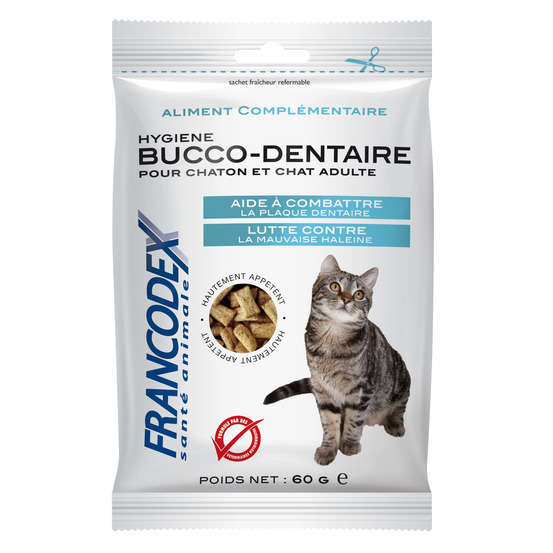 Friandises Hygiene Bucco Dentaire Pour Chaton Et Chat Adulte 60gr Truffaut