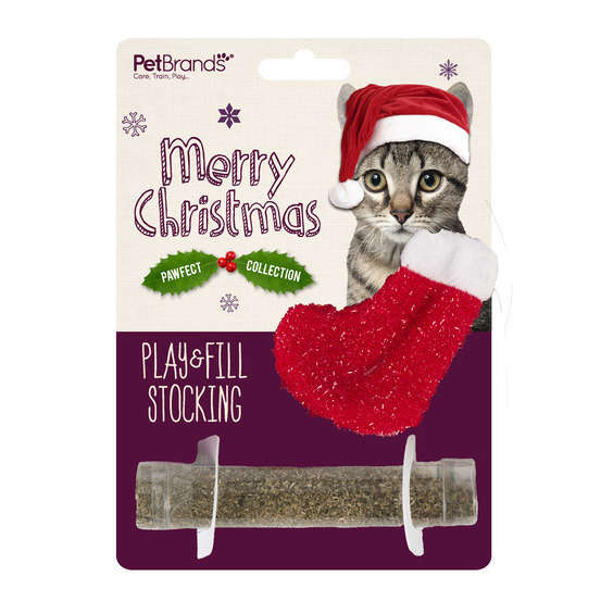 Jouet Herbe A Chat De Noel Tube De Remplissage Truffaut