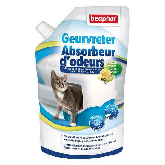 Absorbeur D Odeurs Pour Litiere Du Chat Parfum Melon Vanille 400g Truffaut