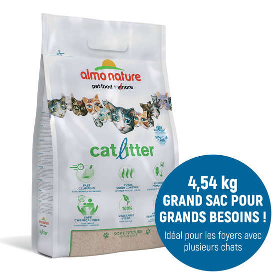 Litiere Vegetale Pour Chat Catlitter Almo Nature 4 54 Kg Truffaut