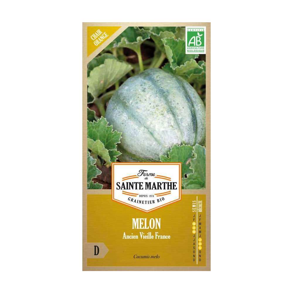 Graines De Melon Ancien Vieille France Bio En Sachet Truffaut