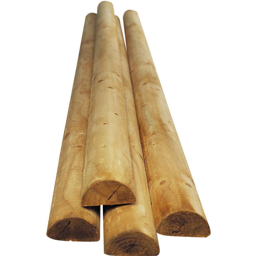 Traverse 1 2 Ronde En Bois L 250 Cm Truffaut