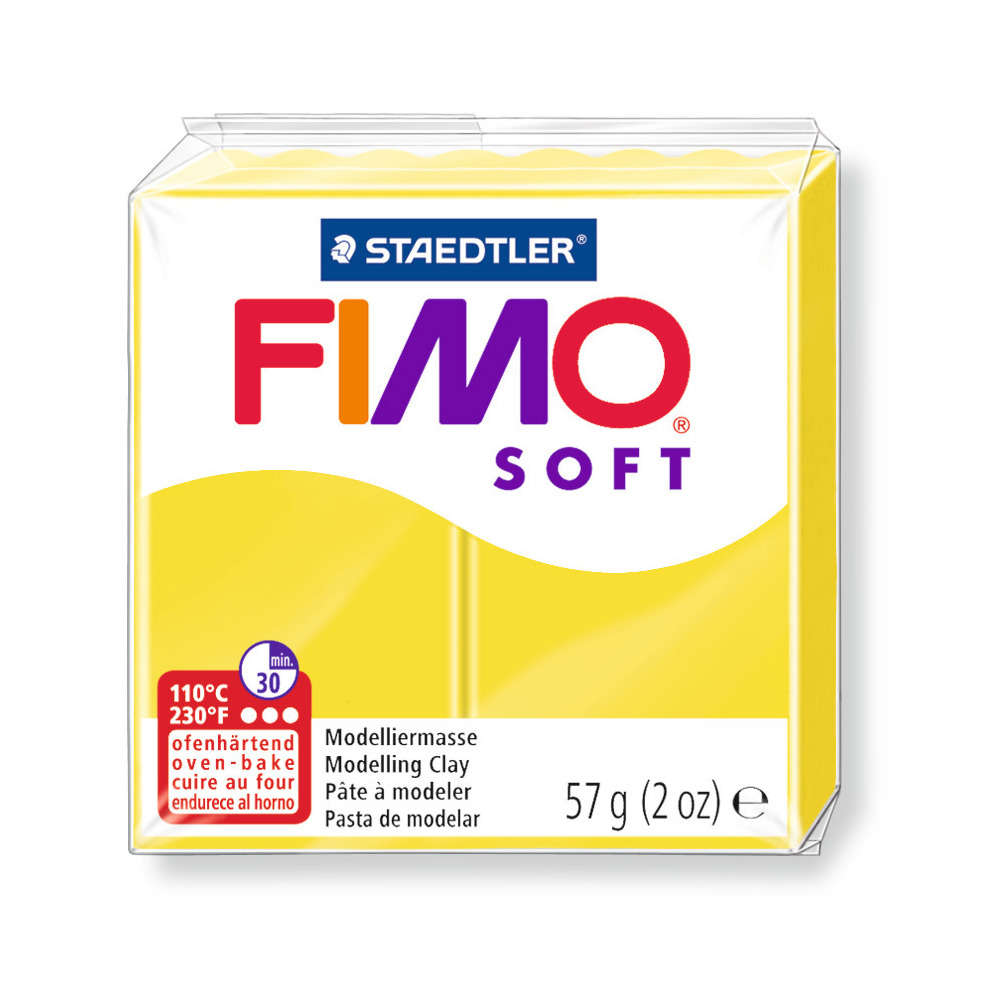 Pate Fimo Soft 57 G Coloris Citron Truffaut