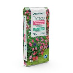 Terreau Or Brun Plantes Vertes & Fleuries 20 Litres - Support Idéal Pour Une Croissance Vigoureuse