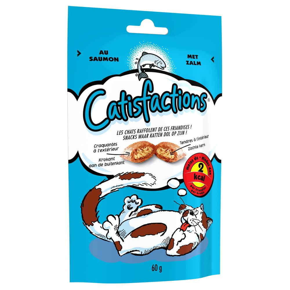 Friandises Pour Chat Catisfactions Au Saumon 60 Gr Truffaut