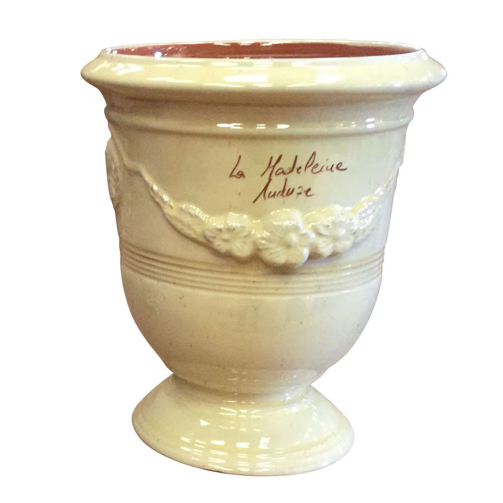 Vase Anduze Mini Ivoire O 12 X H 14 Cm Truffaut