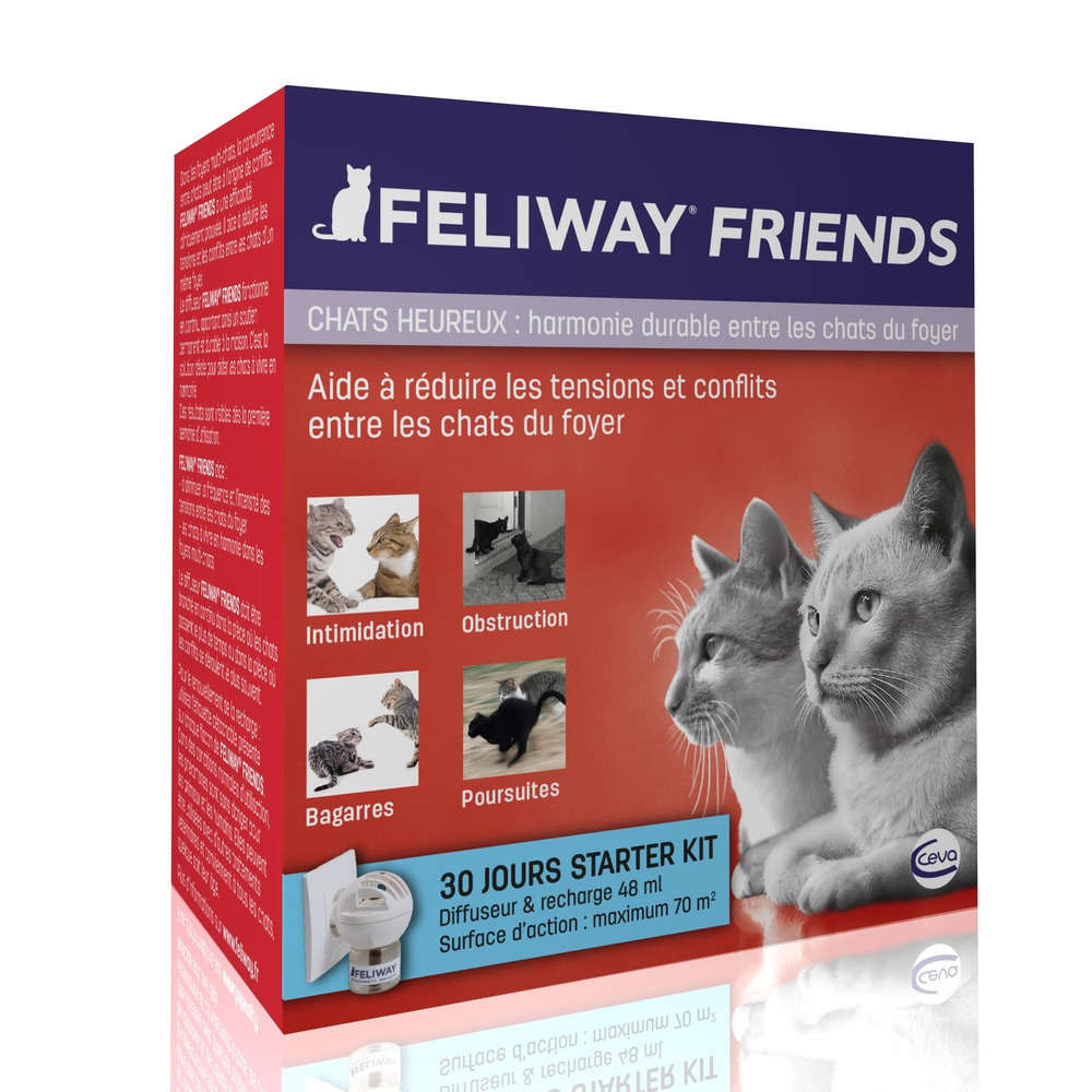 Feliway Friends Diffuseur Et Recharge 30 Jours Pour Chat 48ml Truffaut