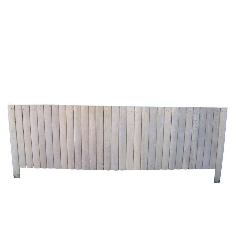  Bordure  rigide Tip Top en bambou  naturel beige l 100 x 