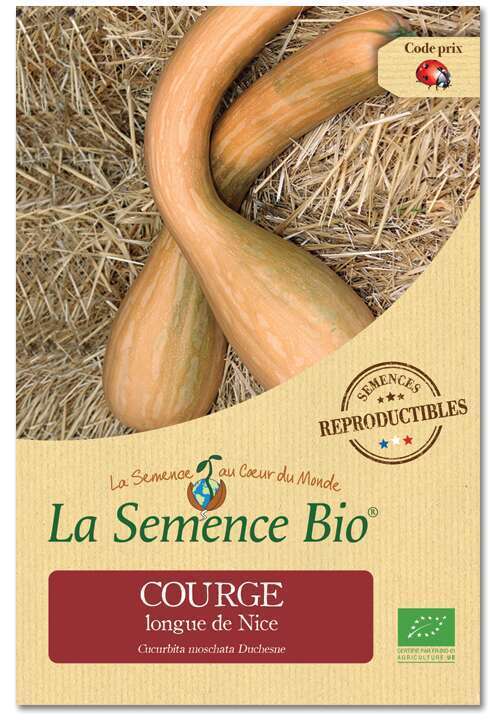 Graines Potageres Courge Longue De Nice Bio En Sachet Truffaut