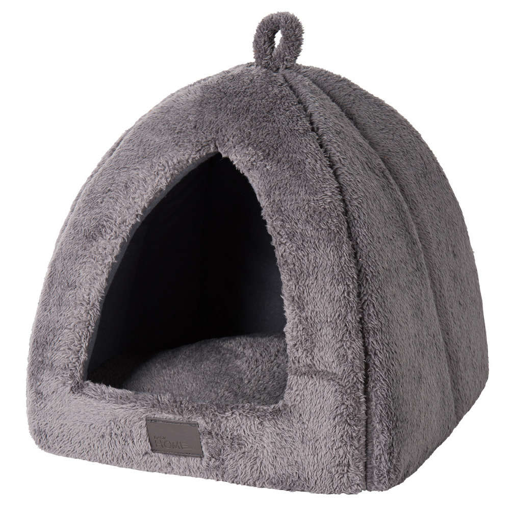 Igloo Chat Wouapy Home Tissu Peluche 35x35x38 Cm Truffaut