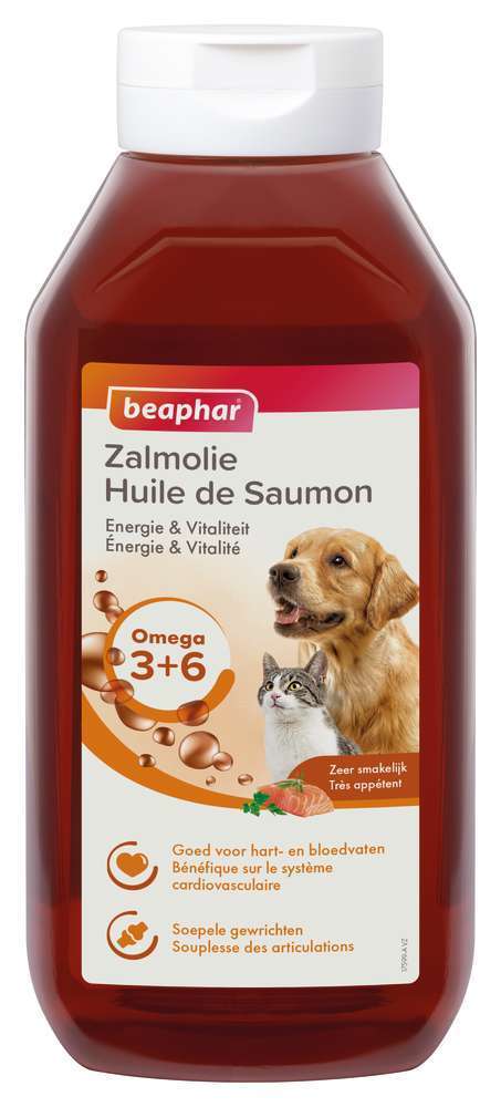 Huile De Saumon Aliment Complementaire Pour Chien Et Chat 900 Ml Truffaut