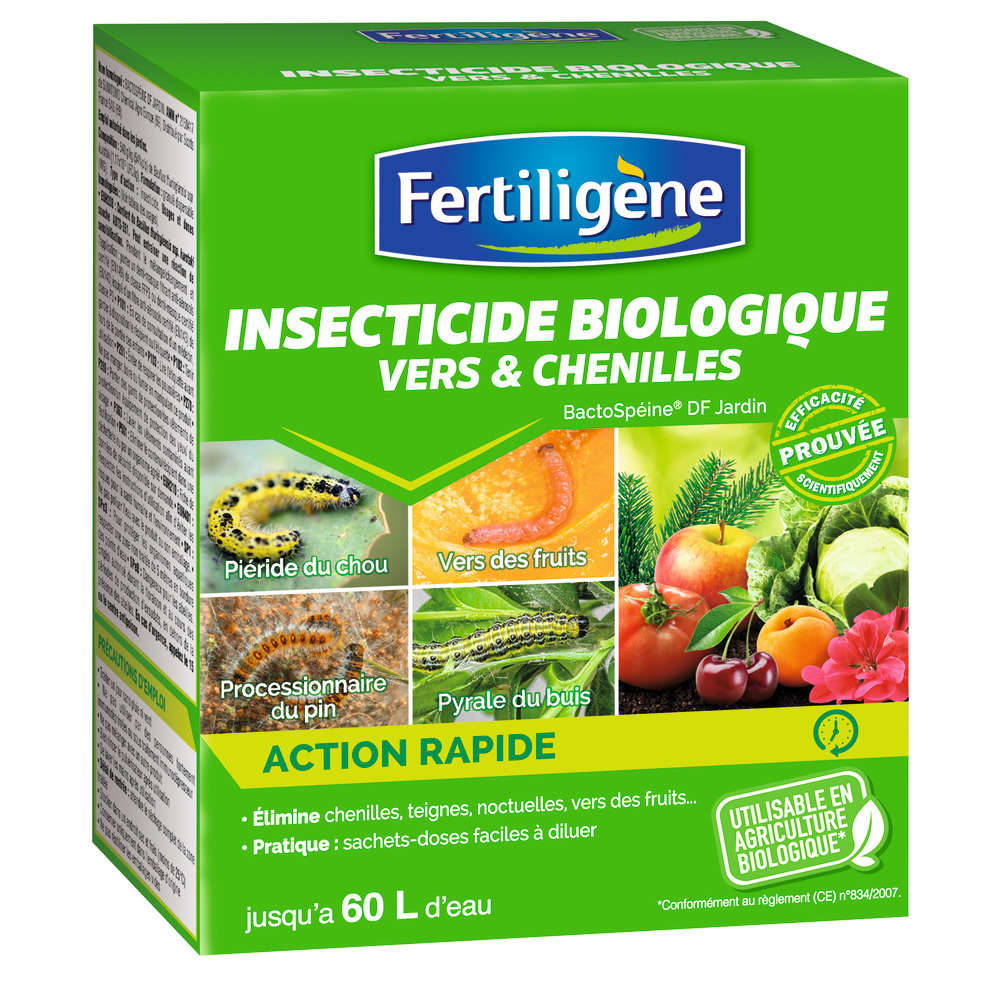 Insecticide Bio Fertiligene Contre Insectes Vers Chenilles 30g Truffaut