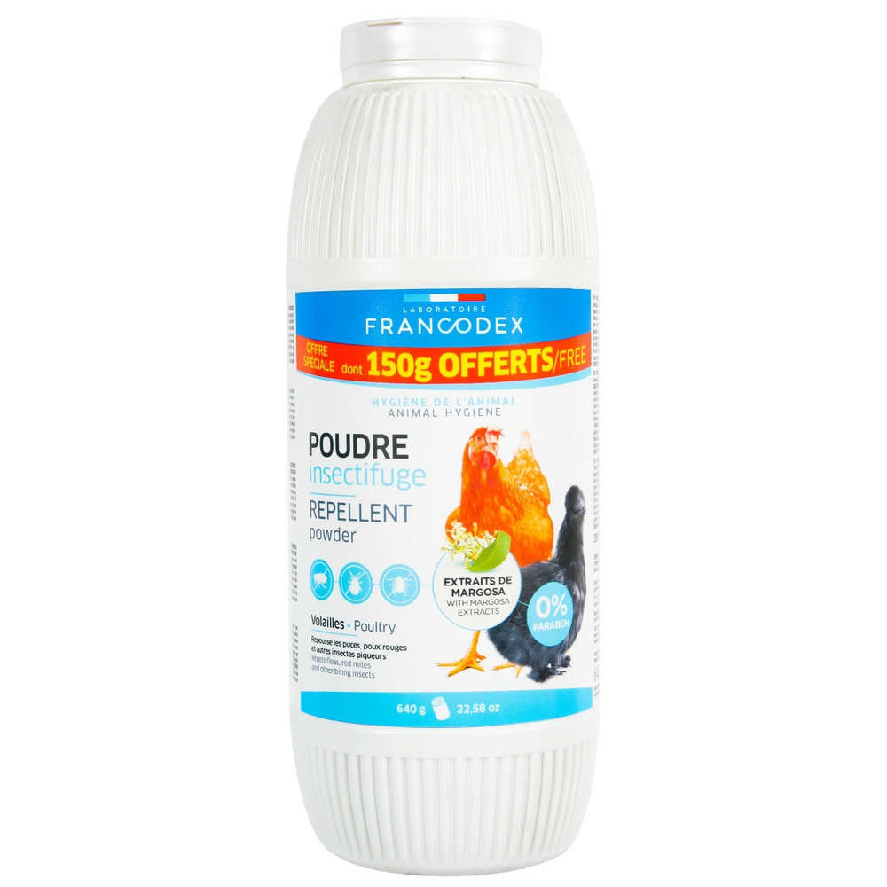 Poudre insectifuge volaille 640g format promo Truffaut