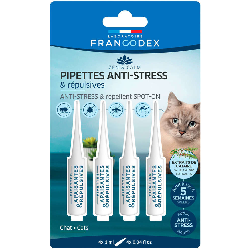 Pipettes Anti Stress Et Repulsives Pour Chat X4 Truffaut