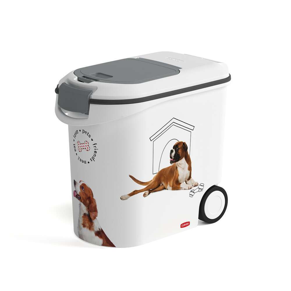 Container A Croquettes 12 Kg Decor Chien Love Pet Truffaut