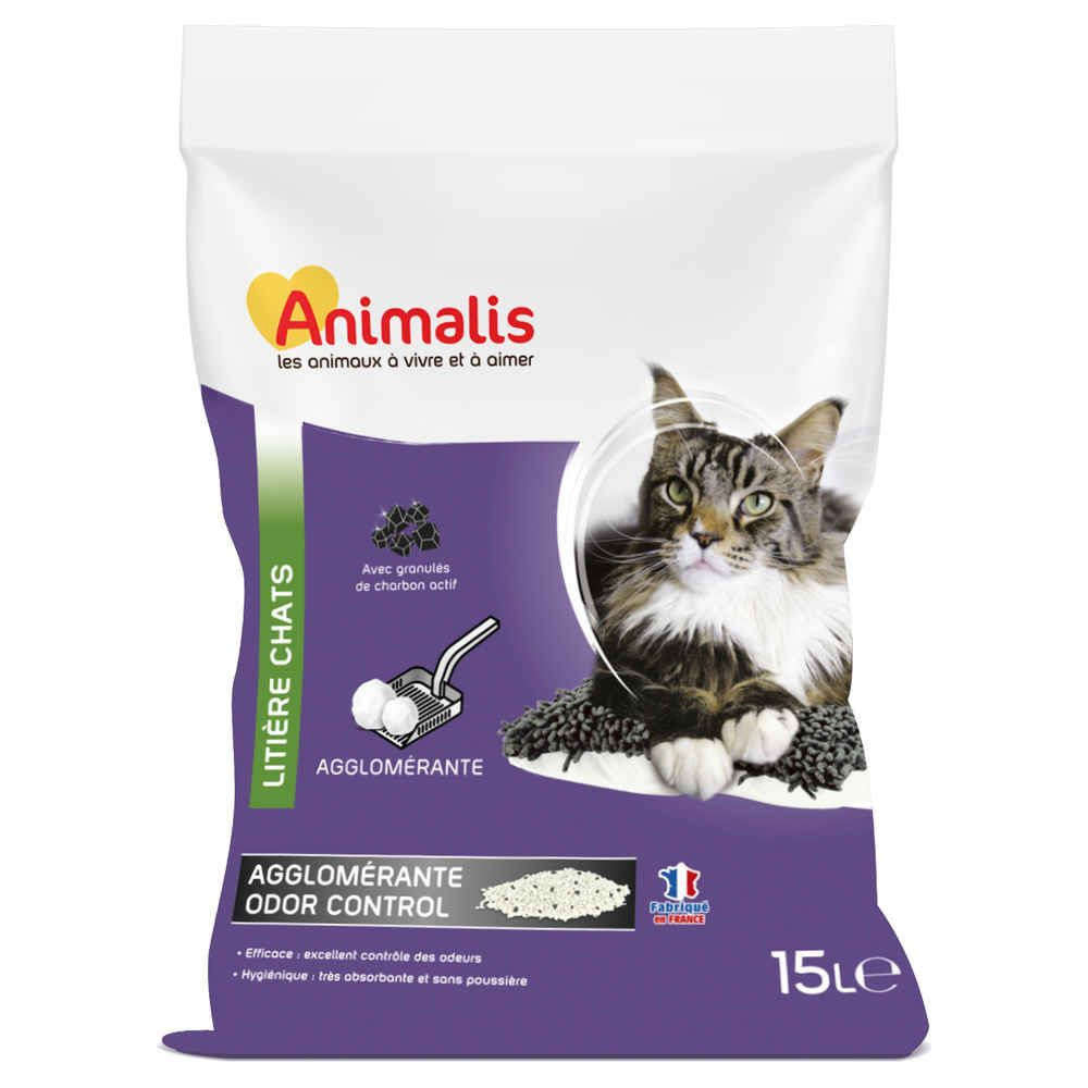 Litiere Agglomerante Odor Control Pour Chat 15l Truffaut