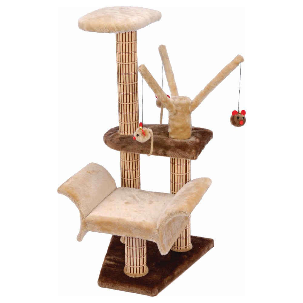 Arbre A Chat Divan En Bois Marron L 41 X L 51 X H 86 Cm Truffaut