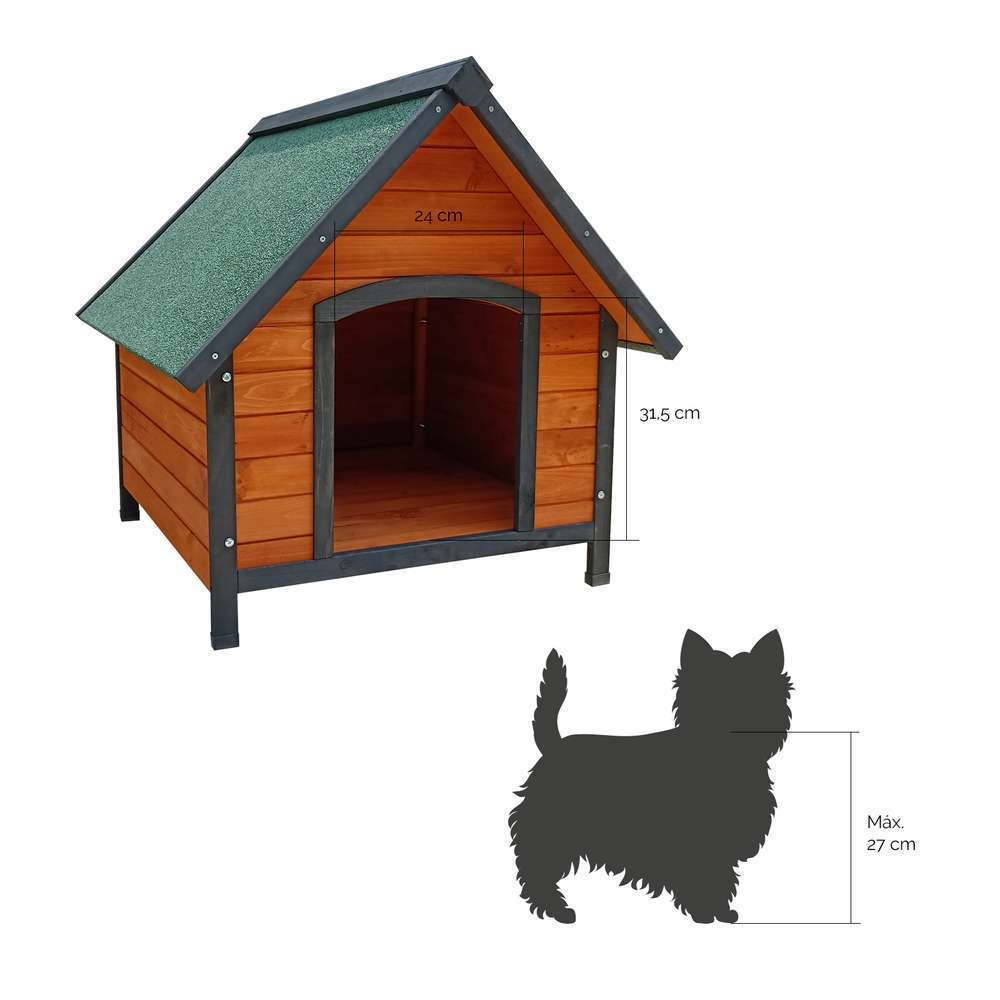 Niche Pour Chien En Bois Sweet Gardiun 2 Eaux 72x76x76x76 Cm Truffaut