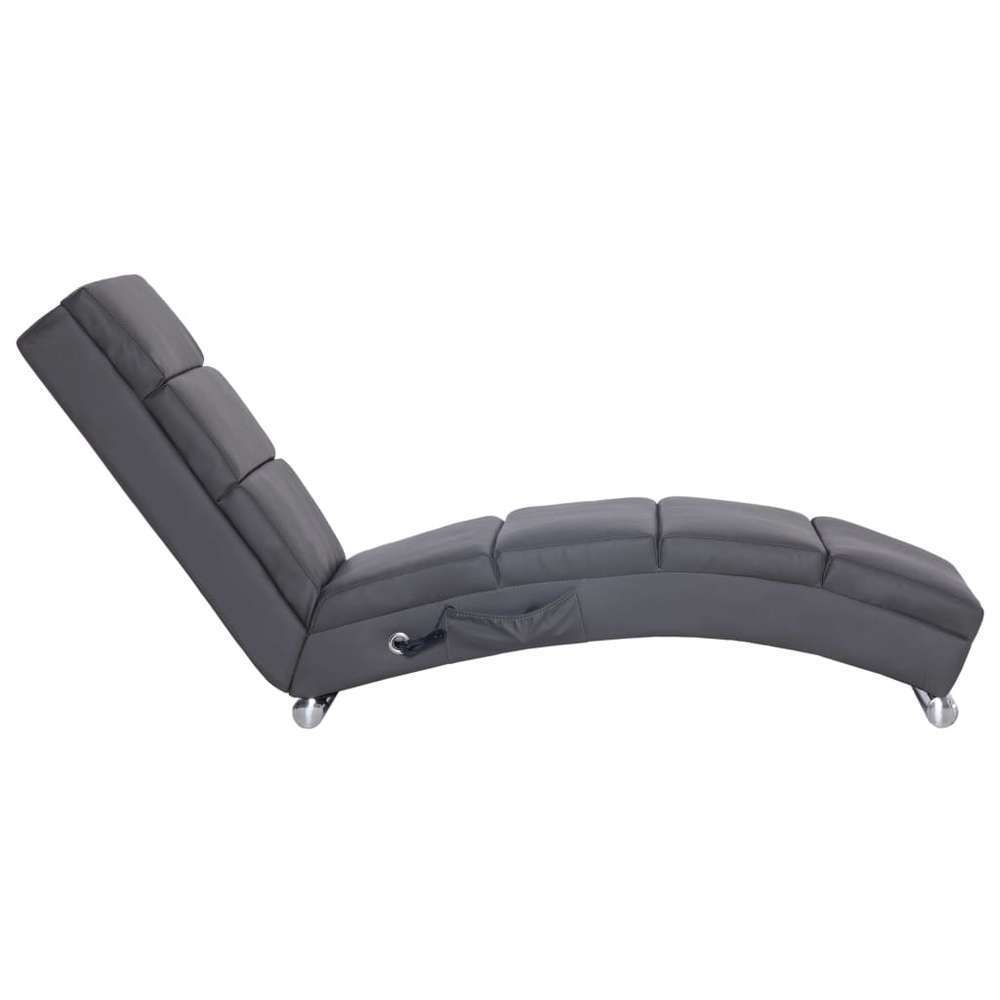 Chaise longue de massage Gris Similicuir Chaise longue de massage Gris Similicuir