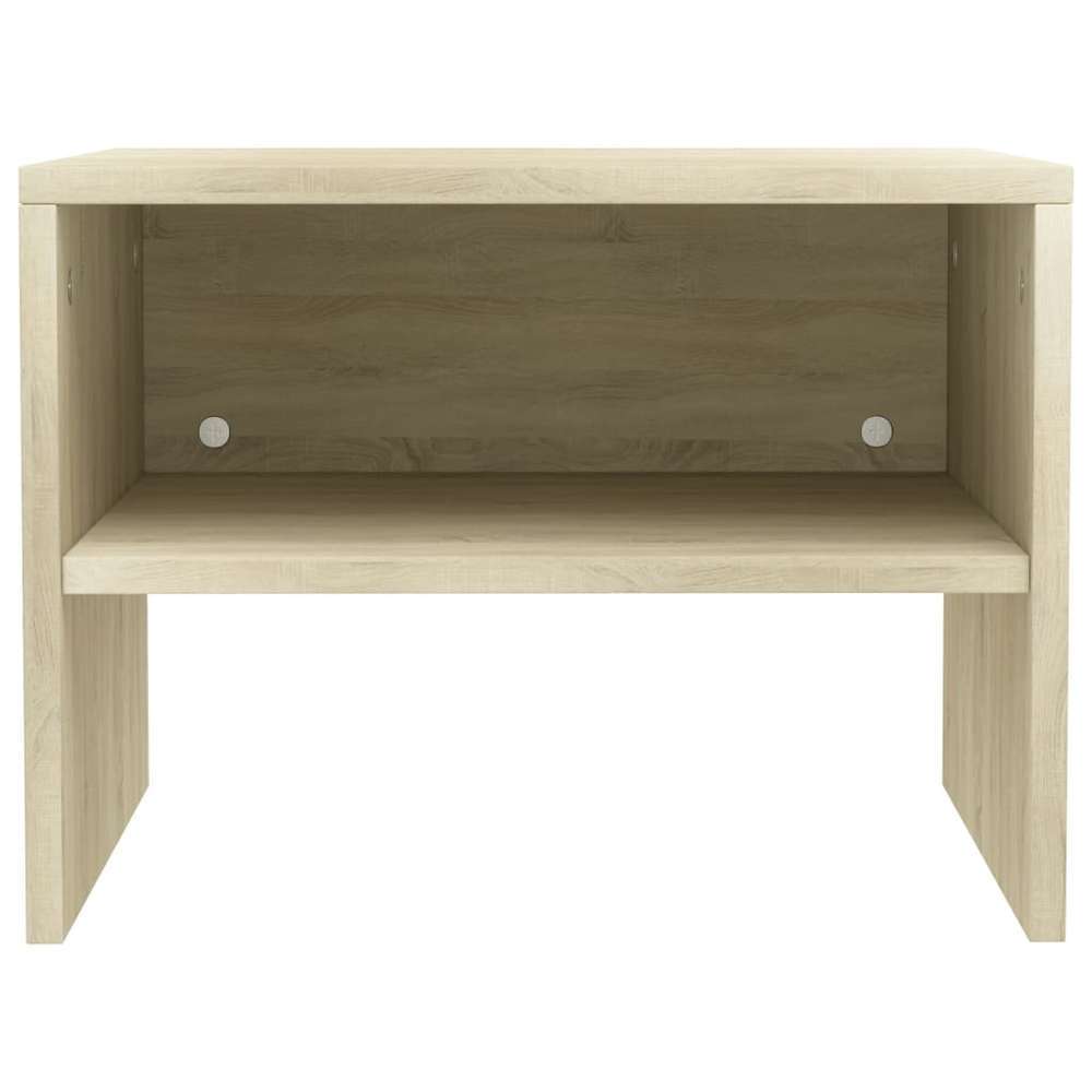 Table De Chevet Chene Sonoma 40 X 30 X 30 Cm Agglomere Truffaut