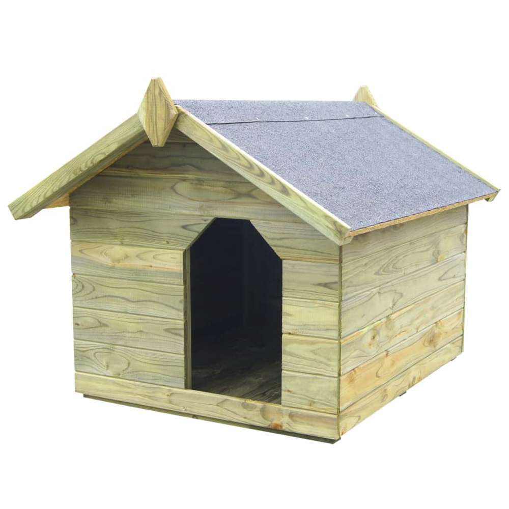 Niche De Jardin Avec Toit Ouvrant Pour Chien Pin Impregne Fsc Truffaut