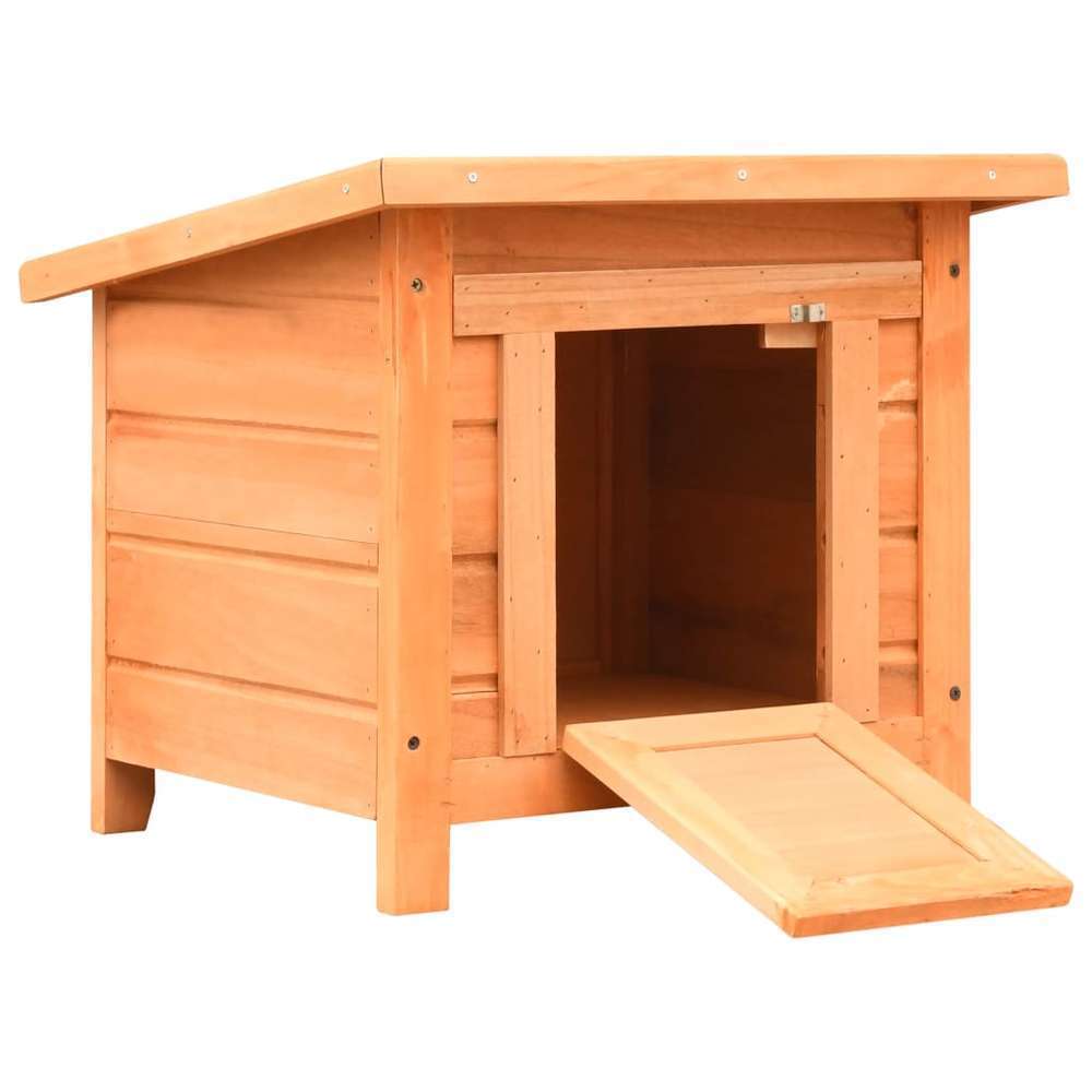 Maison De Chat Pin Massif Et Sapin 50 X 46 X 43 5 Cm Truffaut