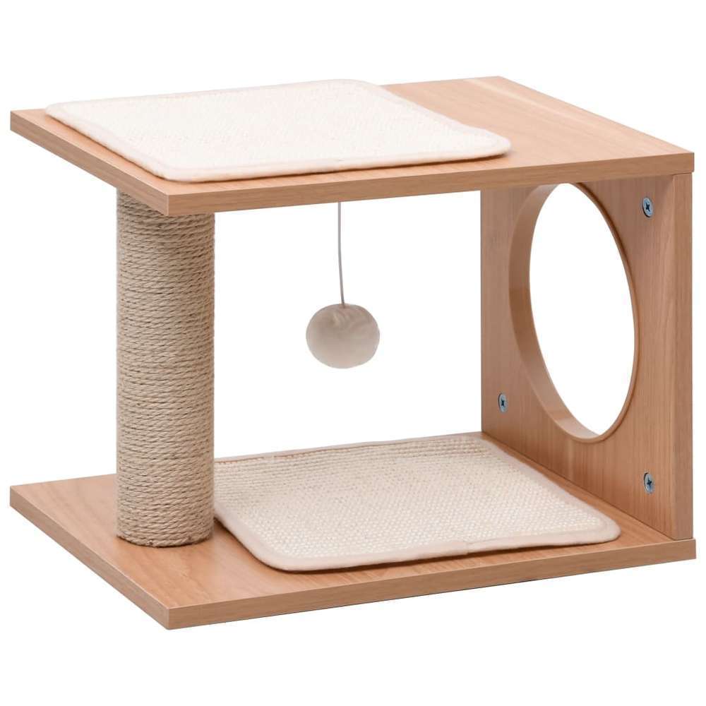 Petit Arbre A Chat Avec Tapis A Gratter En Sisal 30 Cm Truffaut