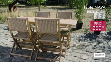 Table pliante Maya Brigthon