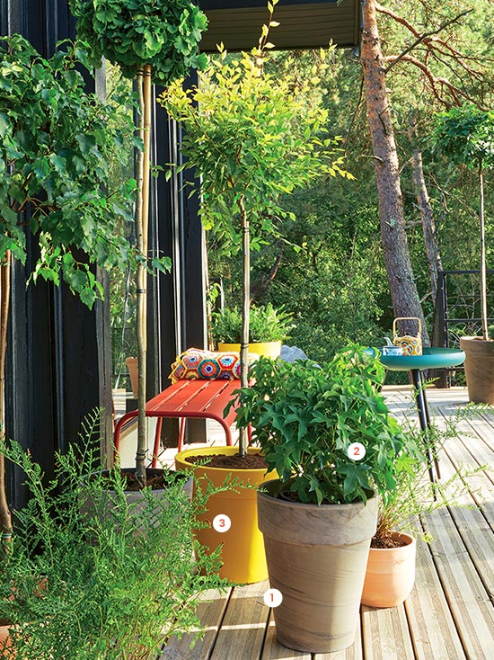 Pot rond XL en terre cuite, basalt Pot rond XL en terre cuite, basalt