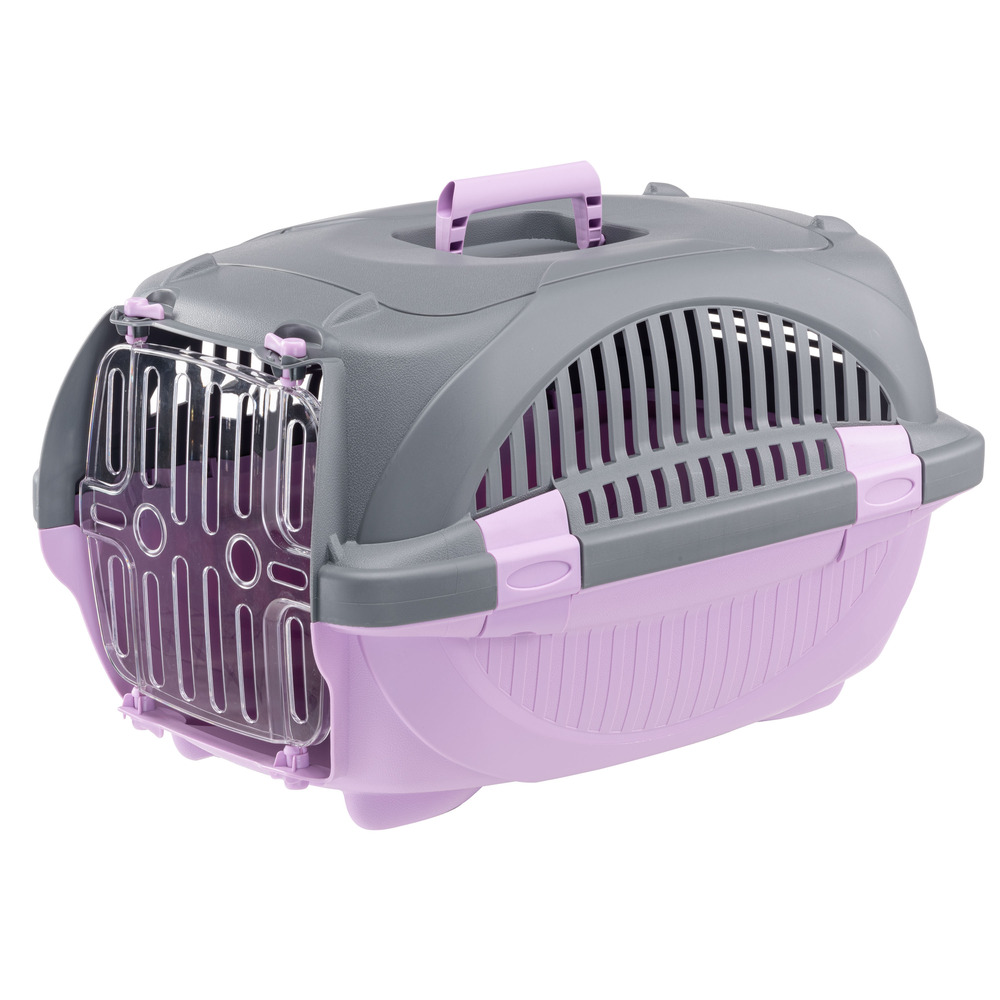 Ferplast caisse de transport chat rider, cage de transport chiens petits et chats jusqu'à 7 kg, porte transparente antichoc,