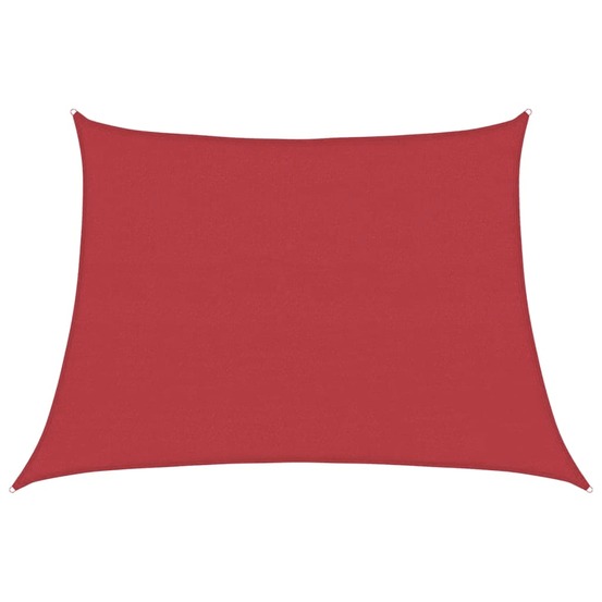 Voile d'ombrage 160 g/m² rouge 4/5x3 m pehd