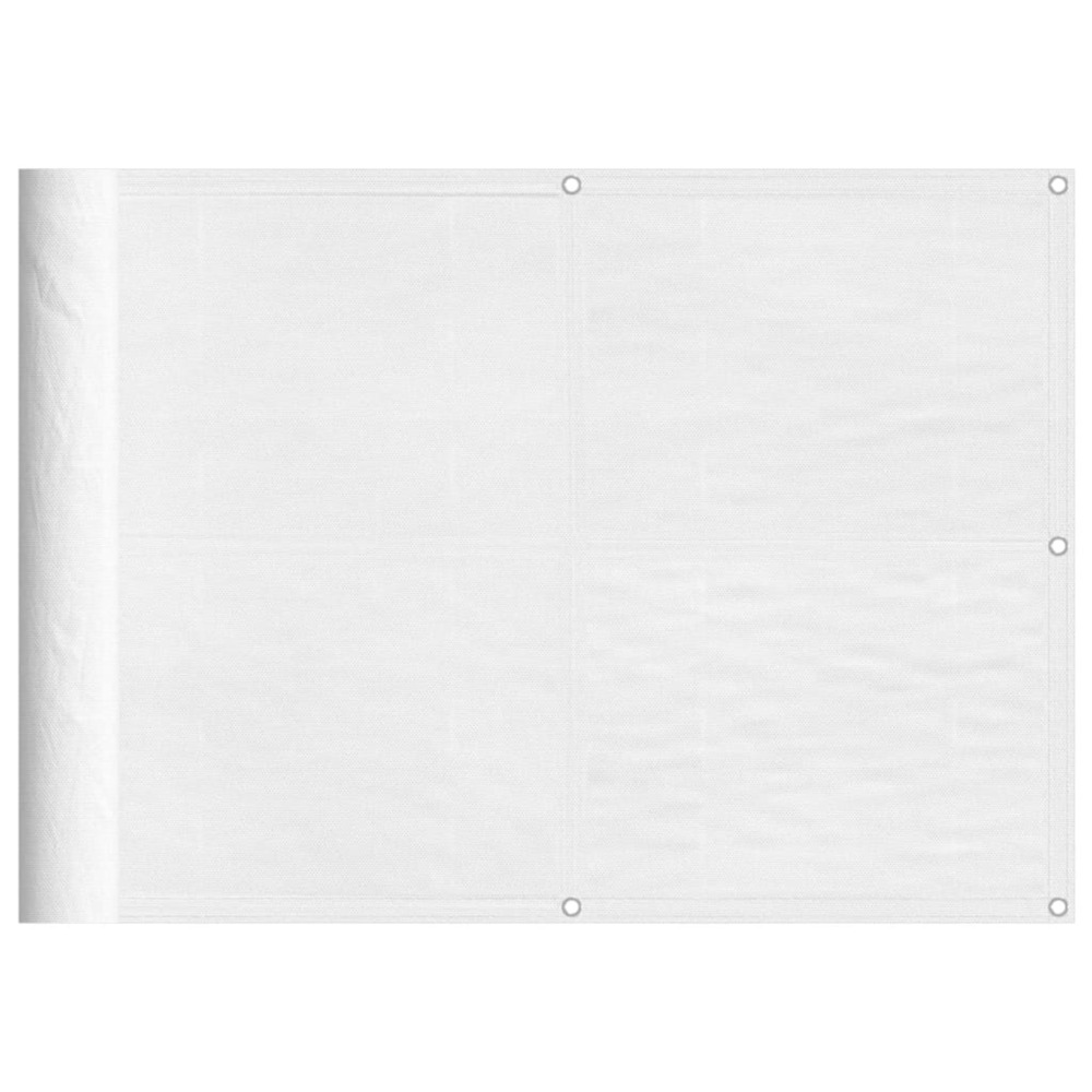 Écran de balcon blanc 75x1000 cm 100% polyester oxford