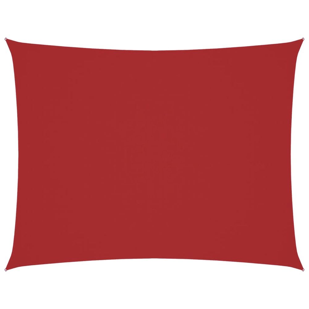 Voile de parasol tissu oxford rectangulaire 2x3,5 m rouge