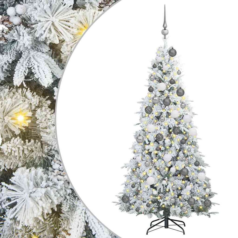 Sapin de noël artificiel à branches articulées blanc 180 cm