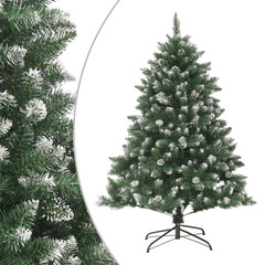 Sapin de noël artificiel avec support 150 cm pvc