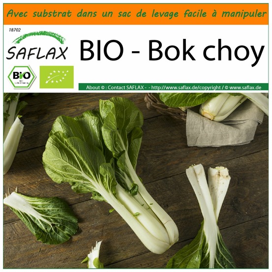 Garden in the bag - bio - bok choy - 300 graines - brassica rapa supsp. Chinensis