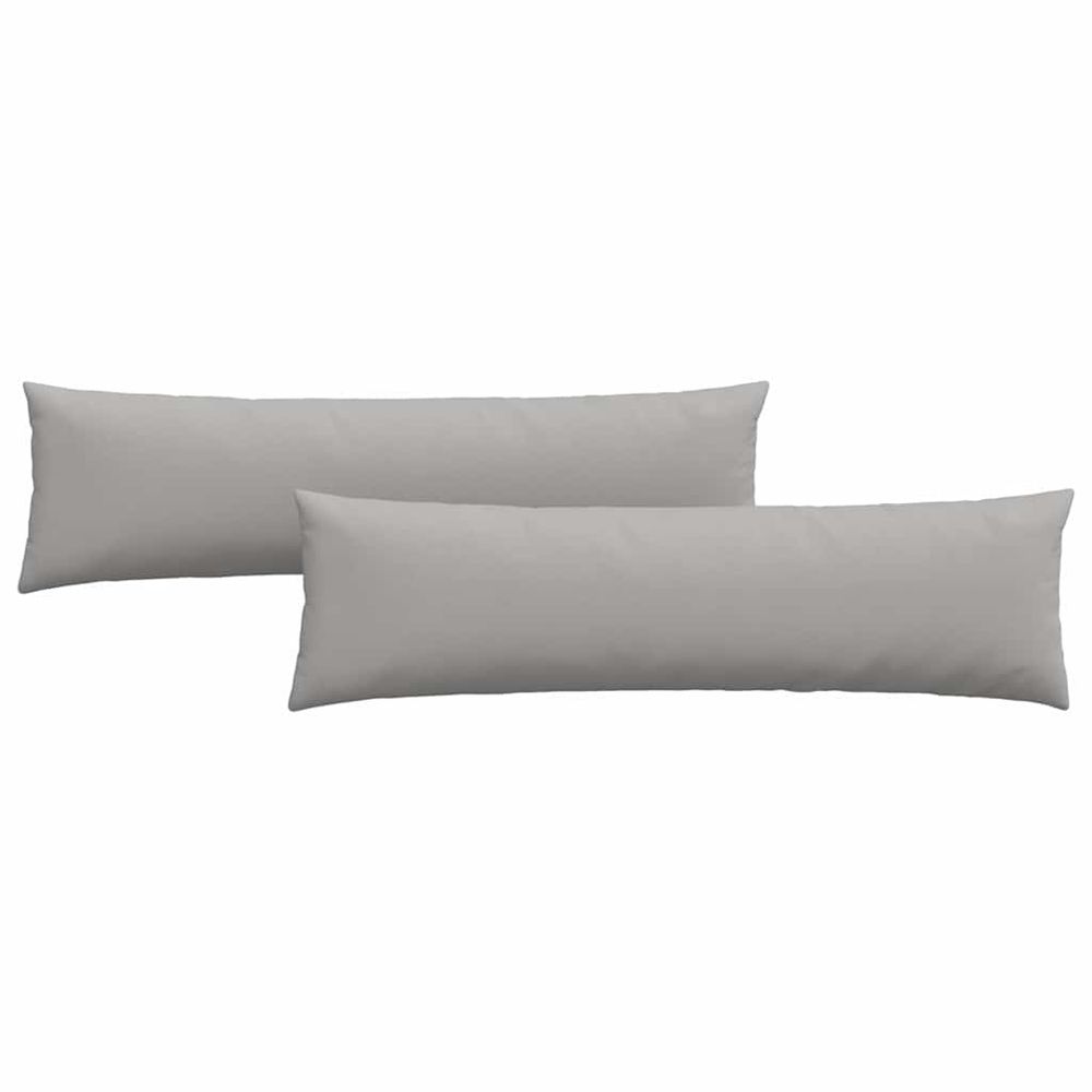 Coussins de canapé 2 pc tissu gris nuage 145 x 40 cm
