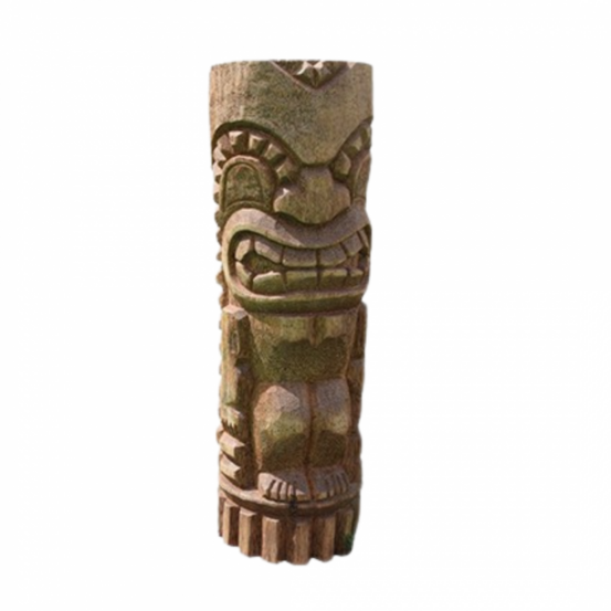 Statue tiki aro 50 cm - brun 50 cm