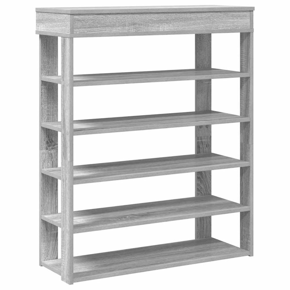 Étagère à chaussures sonoma gris 80x30x98 cm bois d'ingénierie