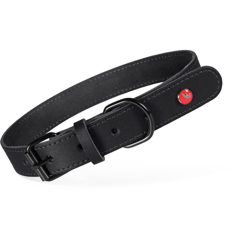 Collier pour chien en cuir véritable réglable 63-74 cm, sangle 30 mm - zolu