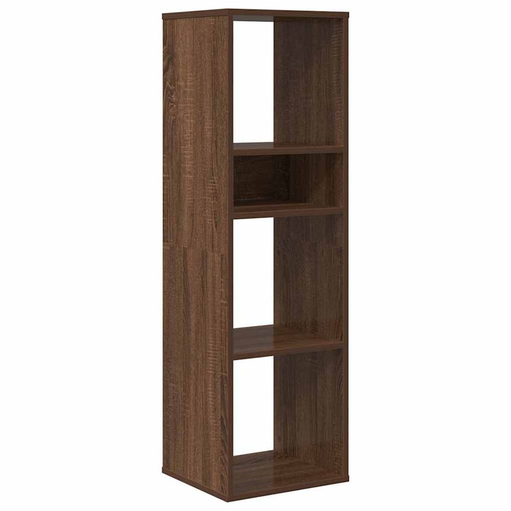 Bibliothèque chêne marron 34x31x112 cm bois d'ingénierie