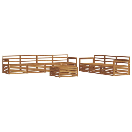 Ensemble de canapés d'extérieur 8 pcs naturel
