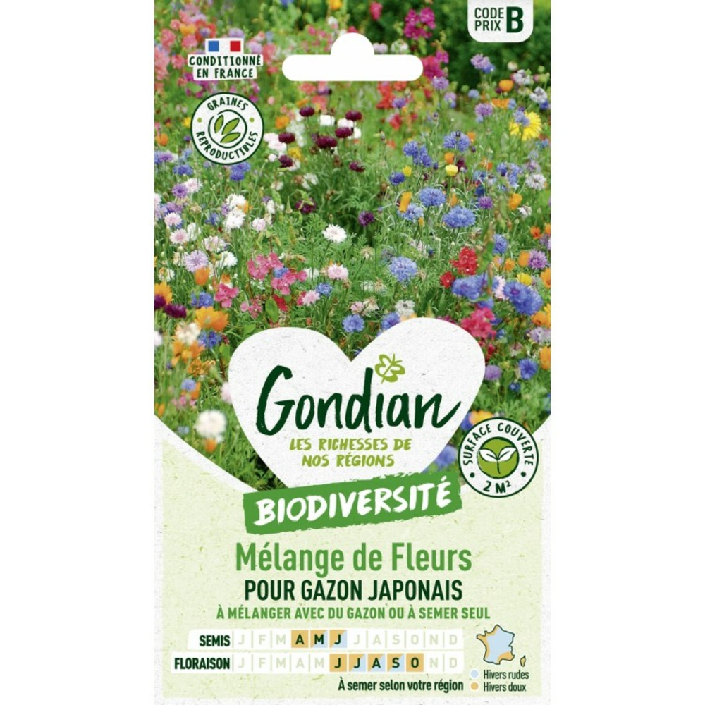 Melange de fleurs pour gazon japonais