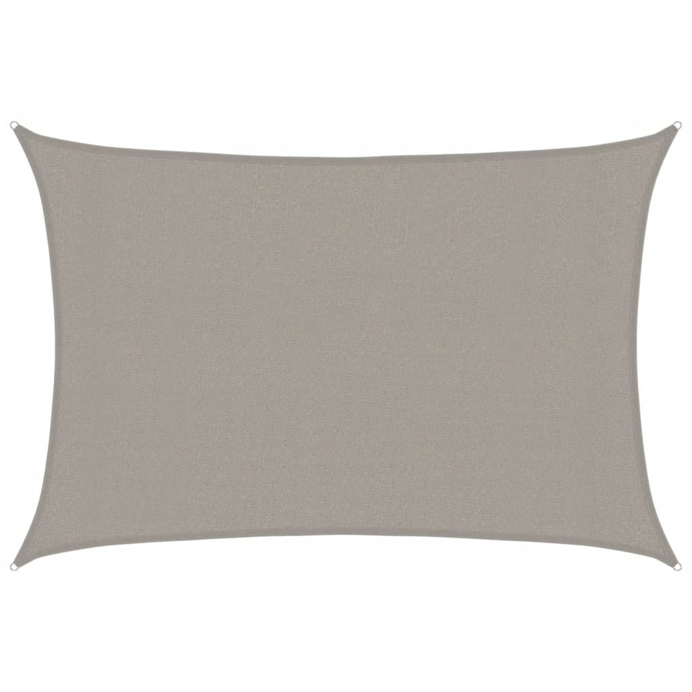 Voile d'ombrage 160 g/m² rectangulaire gris clair 3x4,5 m pehd