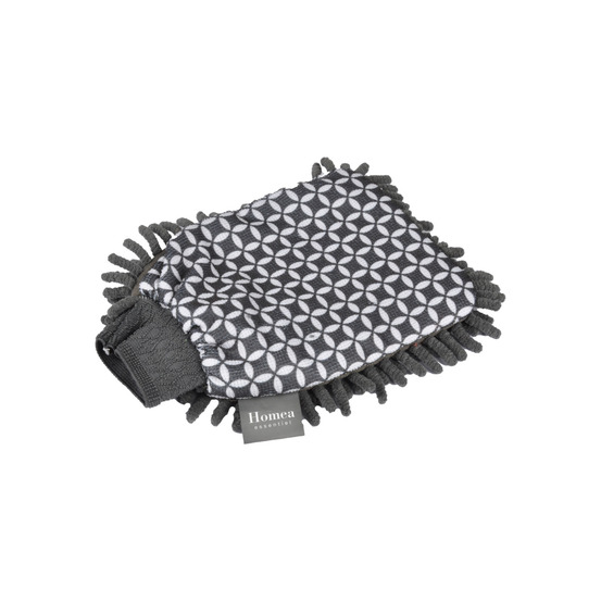 Gant chenille microfibre terrazzio gris