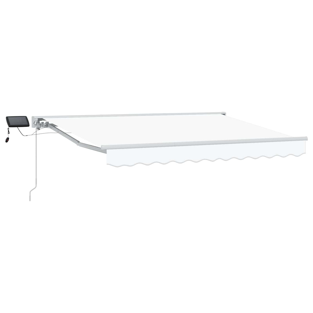 Cadre de store manuel avec leds blanc 3 x 2,5 m