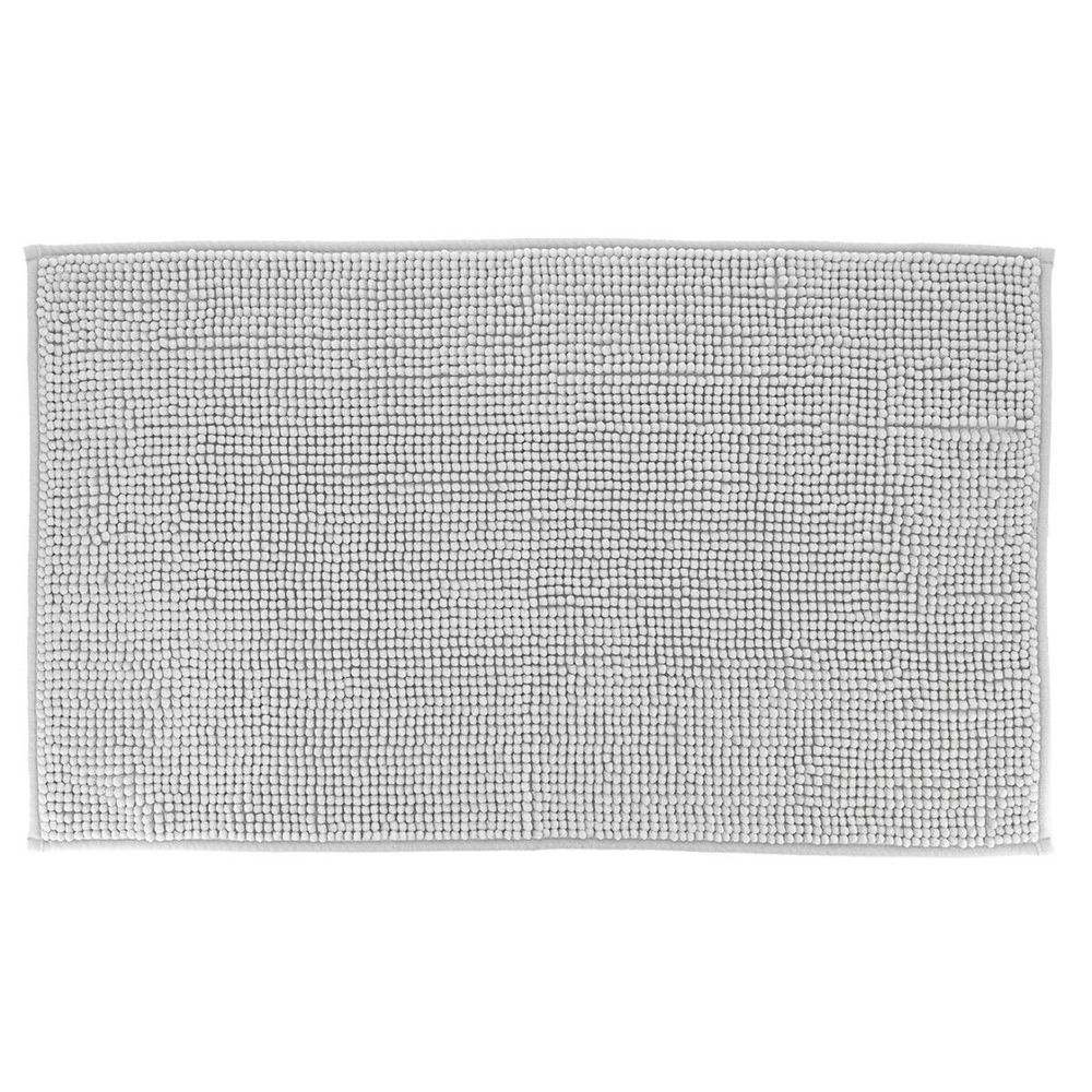 Tapis microfibre boules uni 45x75cm - gris clair