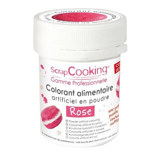 Colorant alimentaire rose