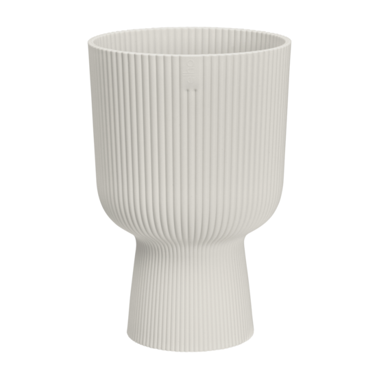Cache-pot vibes fold coupe elho - blanc soie