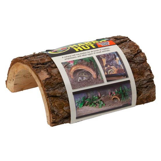 Cachette en bois de sapin- habba hut - 18 cm - pour reptiles ou invertébrés